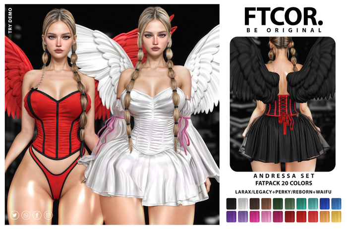:::FTCOR:::ANDRESSA_SET+WINGS::: FATPACK