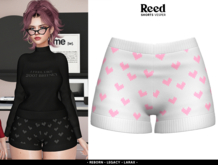 REED - VESPER SHORTS WHITE HEART (wear me)