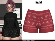 REED - VESPER SHORTS RED XMAS (wear me)