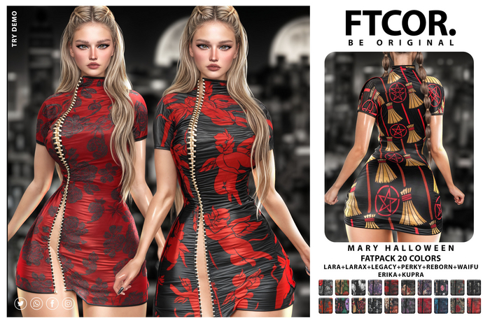 :::FTCOR:::MARY_HALLOWEEN_DRESS::: FATPACK