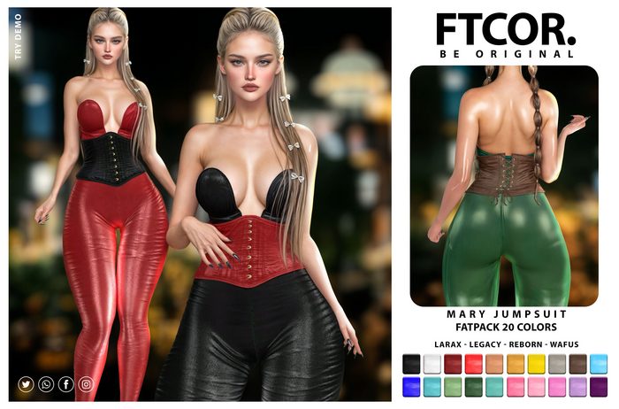 :::FTCOR:::MARY_JUMPSUIT::: FATPACK