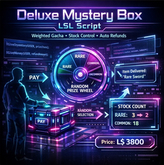Deluxe Mystery Box LSL Script – Weighted Random Gacha System with Stock Control, Refunds & Restock Commands (Full Perm)