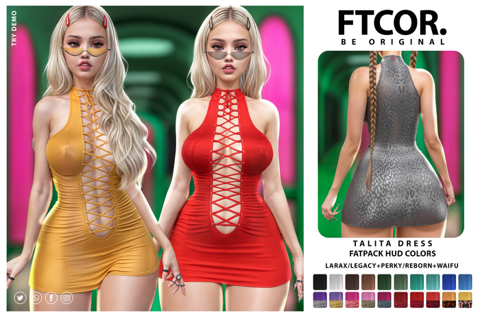 :::FTCOR:::TALITA_DRESS::: FATPACK