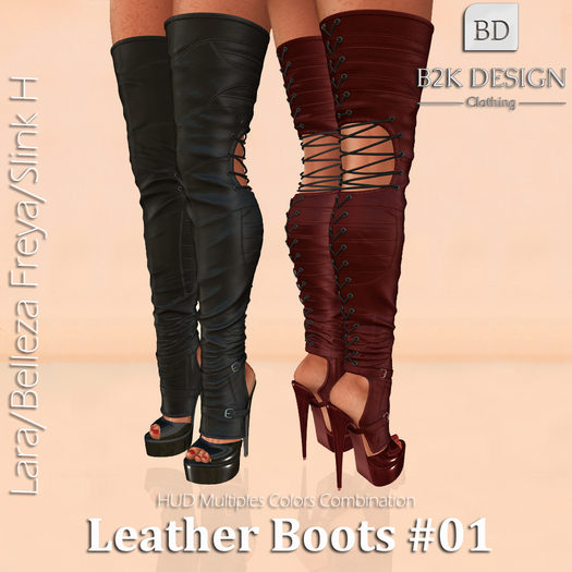 ..::B2K Design::..Leather Boots #1(WEAR ME TO UNPACK)