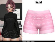 REED - VESPER SHORTS PINK XMAS (wear me)