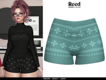 REED - VESPER SHORTS GREEN XMAS (wear me)