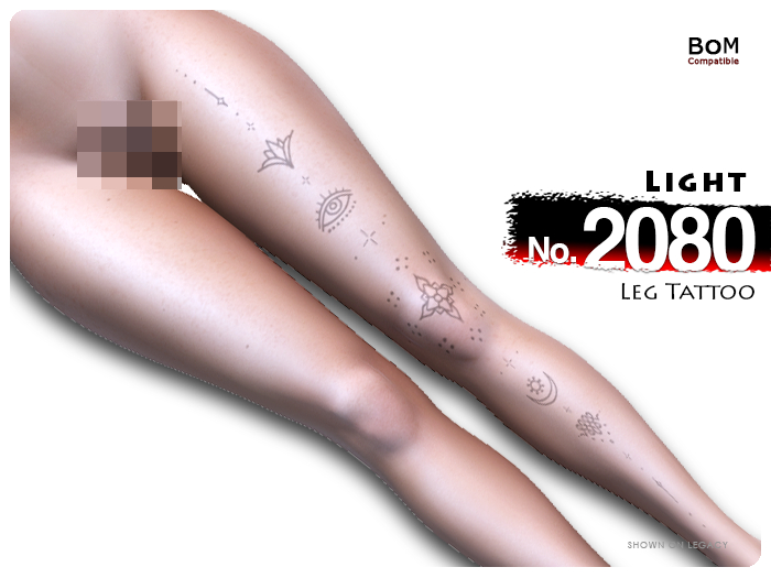 (Leg Tattoo) No.2080 Light