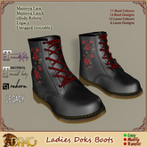 [Drac] Ladies Doks Boots + 24 design HUD  .. sizes Maitreya Orig, LaraX, Legacy, Reborn, & resizable