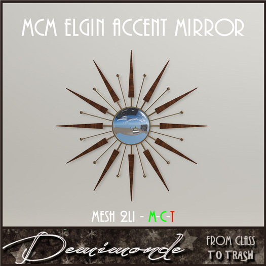 [CYN] MCM Elgin Sunburst Accent Mirror