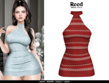 REED - STARLIE DRESS RED STRIPES