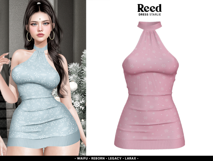 REED - STARLIE DRESS PINK SNOW