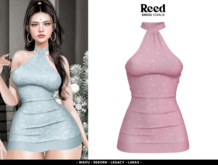 REED - STARLIE DRESS PINK SNOW