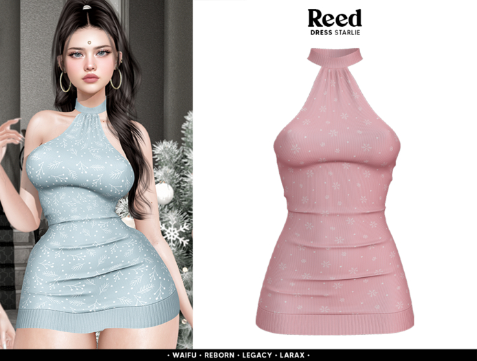 REED - STARLIE DRESS PEACH SNOW