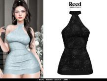 REED - STARLIE DRESS BLACK ROSES