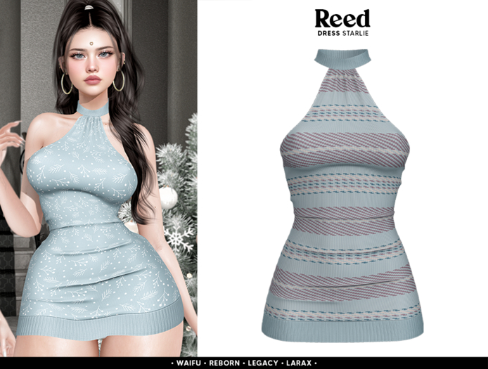 REED - STARLIE DRESS BLUE STRIPES