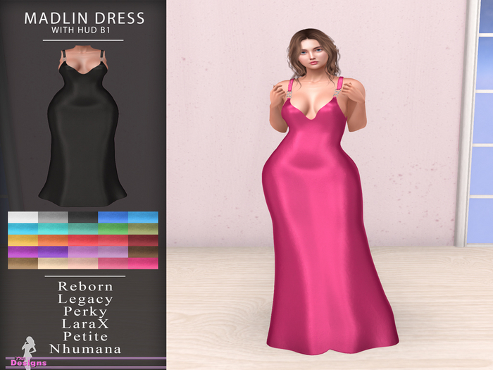 Madlin Dress With Hud B1