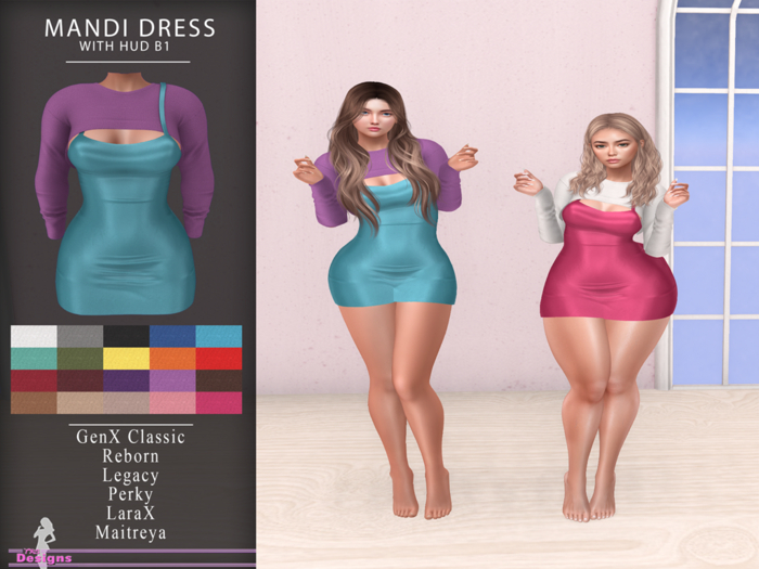 Mandi Dress With Hud B1