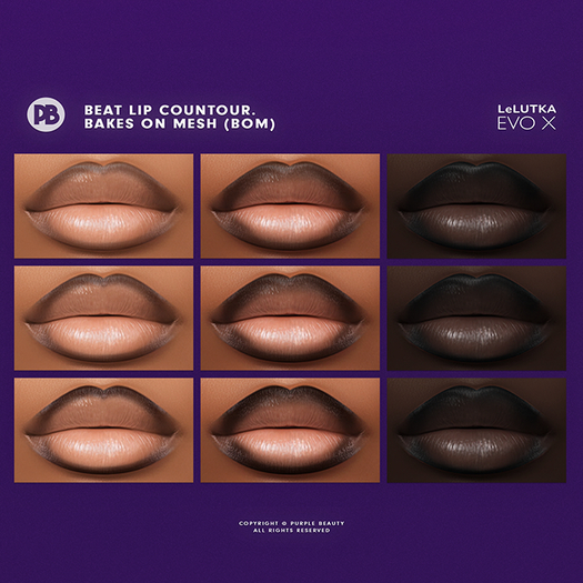 PURPLE X LeL EvoX X BOM - Beat Lip Contour.