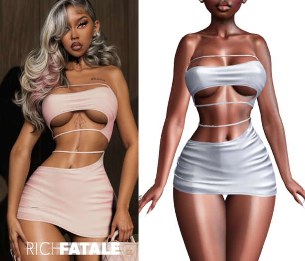 $RICH FATALE - SEVYN BODYCON - SLATE
