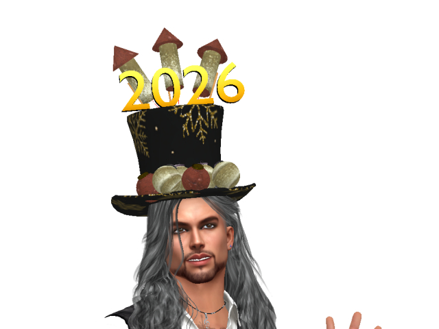 2026  Happy New Year Firework Hat Wearable