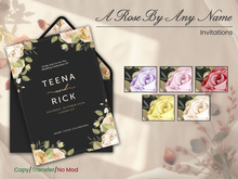 (* BlueMoon *)  A Rose by Any Name ~ Invitation Stationery