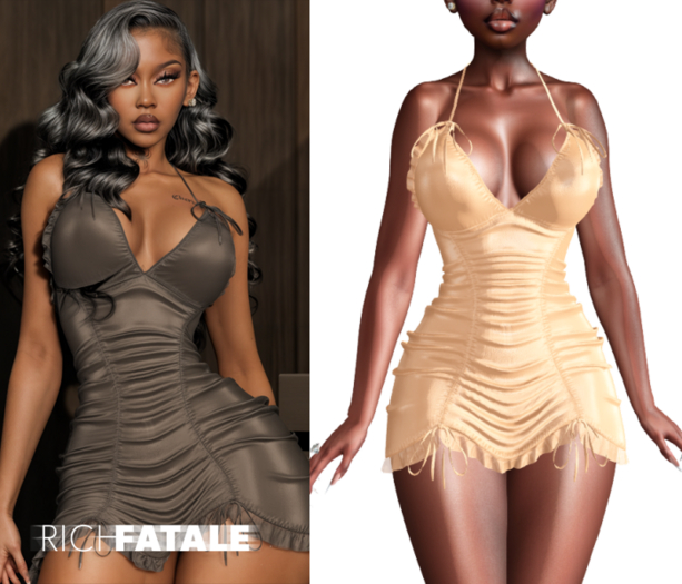 $RICH FATALE - VIVAN BODYCON - CAMEL
