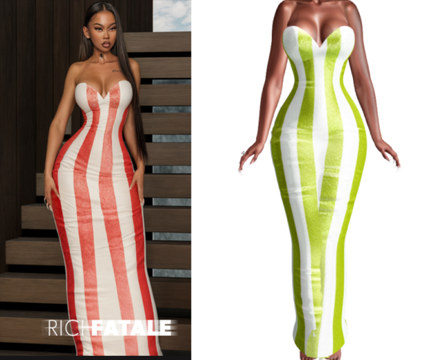 $RICH FATALE - LUNA BODYCON - SLIME