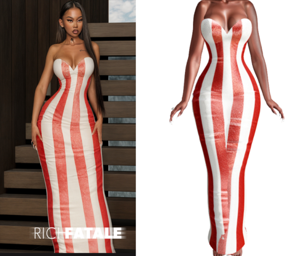 $RICH FATALE - LUNA BODYCON - ROUGE