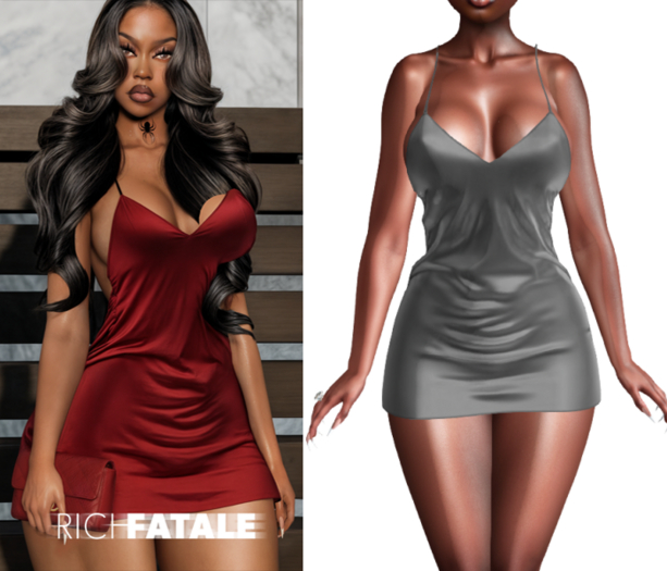 $RICH FATALE - JHENE SLIP DRESS - STONE