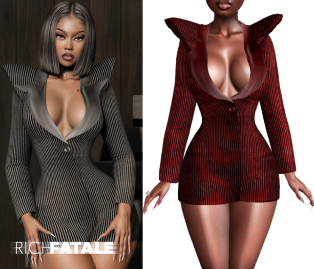 $RICH FATALE - KAMIEL DRESS - ROUGE