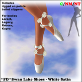 *FD* Swan Lake Shoes [Boxed] White Satin