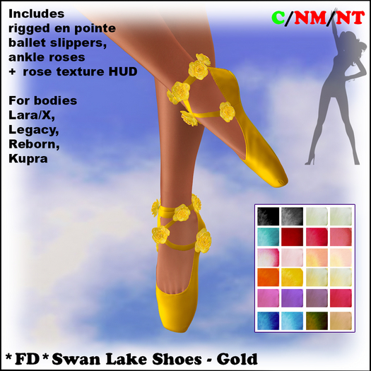 *FD* Swan Lake Shoes [Boxed] Gold