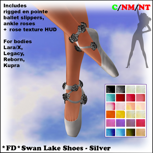 *FD* Swan Lake Shoes [Boxed] Silver