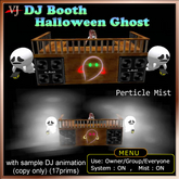 DJ Booth Halloween Ghost