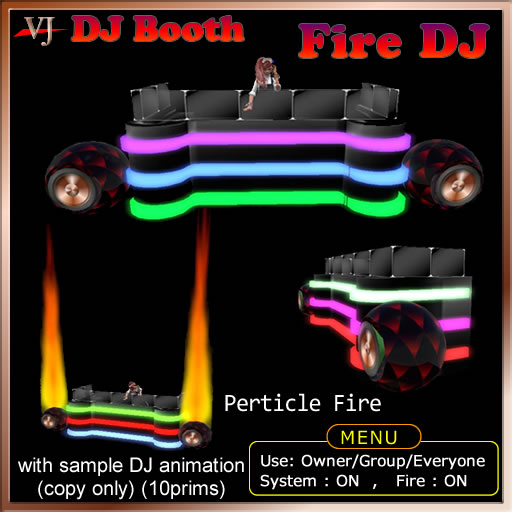 DJ Booth Fire DJ