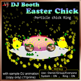 DJ booth Easter Chick