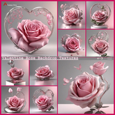 Valentine Rose Backdrop Textures