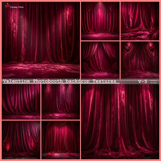 Valentine Photobooth backdrop Textures