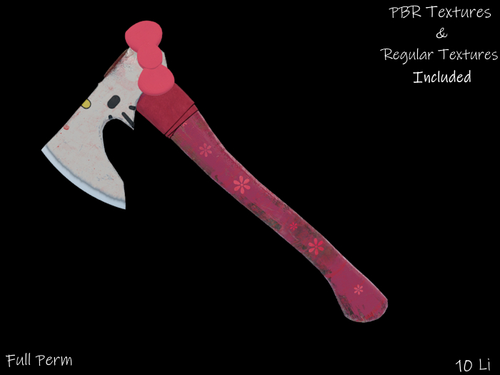 ~ VV ~ Kitty  Axe - Full Perm