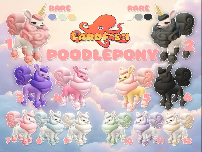 1 Tardfish Poodle Pony - RARE