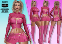 **ALI LIEBERT PINK URBAN STYLE COMPLETE OUTFIT**