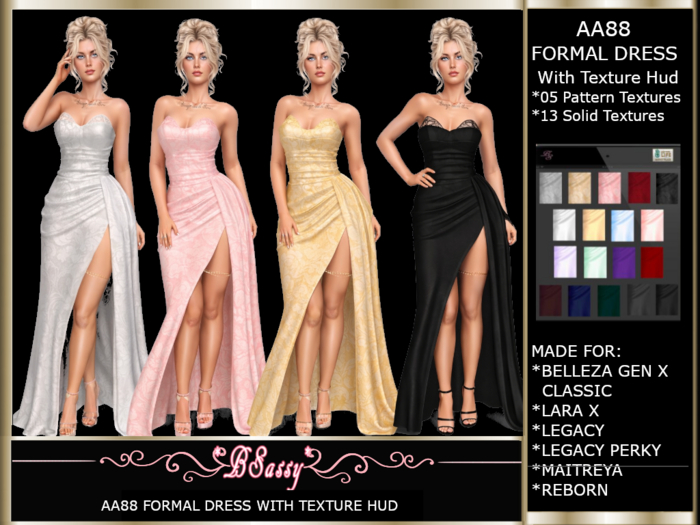 *BSASSY* AA88 FORMAL DRESS WITH HUD