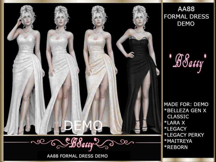 *BSASSY* AA88 FORMAL DRESS DEMO
