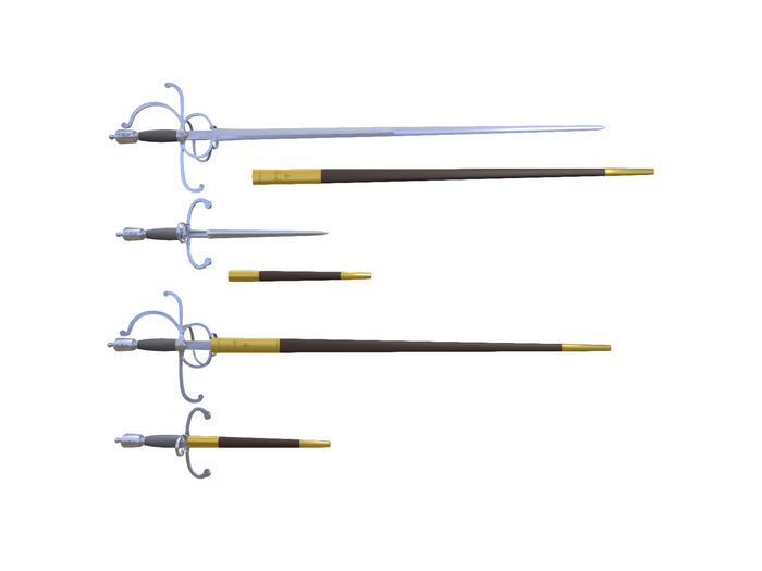 Italian Composite Rapier & Dagger
