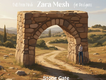 ZM PBR Landscape Stone Gate FULL PERM MESH