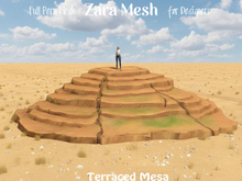 ZM PBR Landscape Terraced Mesa Formation FULL PERM MESH