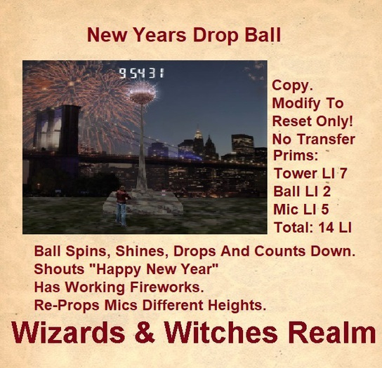 New Years Drop Ball Rezzer Box