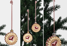 Dahlia - Snowbound - Linzer Tart Cookie Ornament
