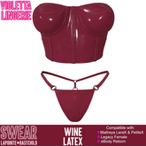 Corset - Violetta Lingerie LATEX WINE