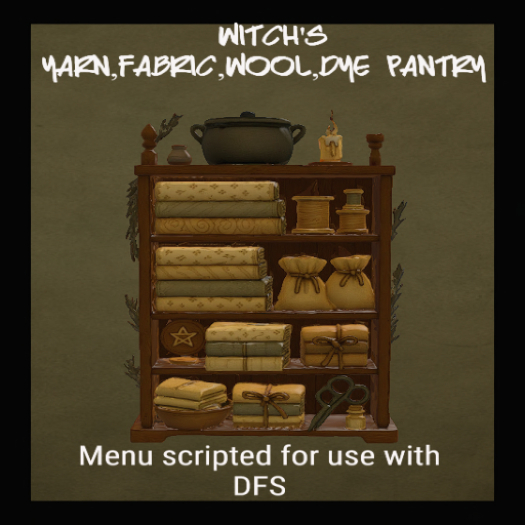 B&C Witch's Yarn,Fabric,Wool,Dye Pantry DFS (scripted)